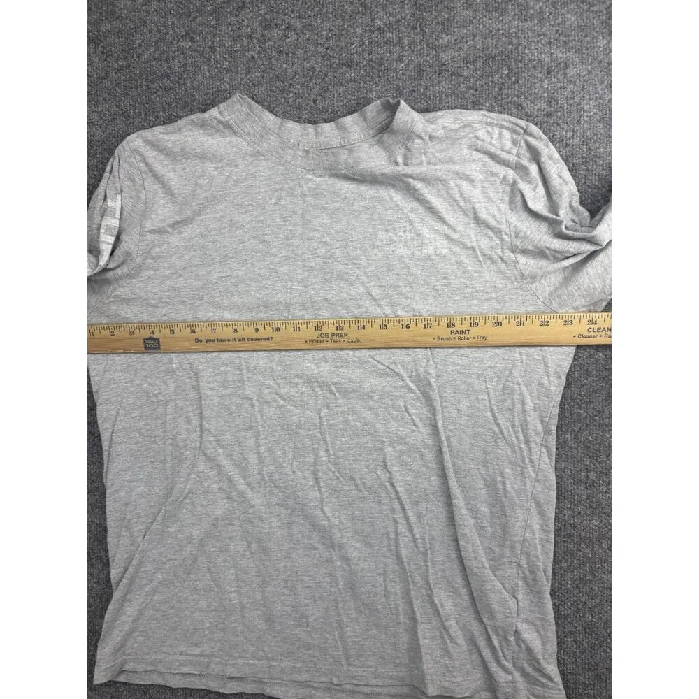 The North‎ Face Shirt Mens XL Gray Long Sleeve Graphic Tee Tagless Lightweight